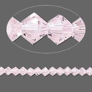  #4577 4mm Celestial Cut Crystal 16 facet Diamond, Pink 