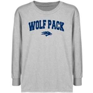    Nevada Wolf Pack Youth Ash Logo Arch T shirt   