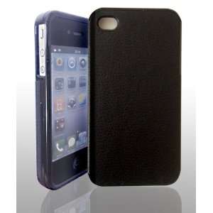  2012 Stylish Leather Case for iPhone 4S/4(Black) Cell 