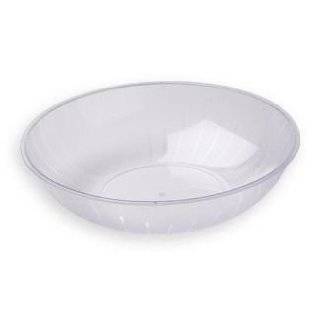 White Plastic Serving Bowl, 2 Gallon 