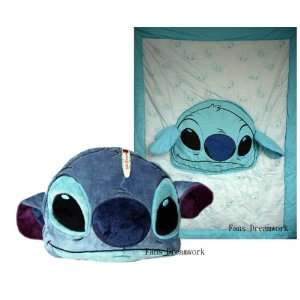  Disney Stitch plush blanket / Stitch Pillow  2 in 1