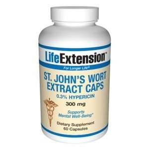  Life Extension St. Johns Wort 0.3% Hypericin 300mg, 60 