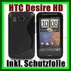 HTC Desire HD EDLE TPU SILIKON SCHUTZ HÜLLE + Folie BU