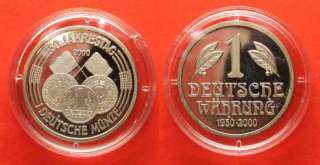 Medaille BRD 2000 Deutsche Währung 50. Jahrestag Deutsche Münze 36mm 