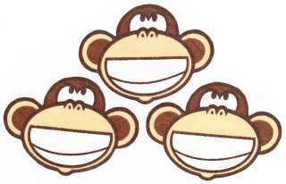 BOBBY JACK MONKEY ROCK STAR WALL SAFE FABRIC DECALS CHARACTER CUT 