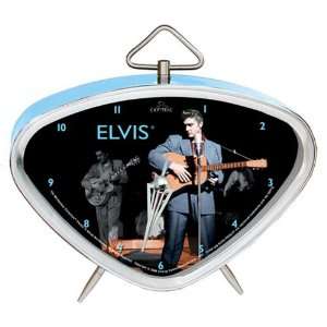 Guitar Elvis Triangle Alarm Clock: Home & Kitchen