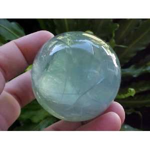  A8509 Gemqz Fluorite Carved Sphere Beautiful 