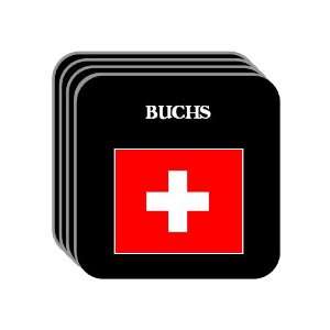 Switzerland   BUCHS Set of 4 Mini Mousepad Coasters
