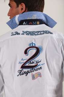 La Martina Hemd Shirt Polo Kingstown St.Vincent weiß M,L,XL,XXL 