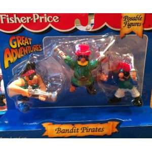  Fisher Price Great Adventures Posable Pirate Figures 