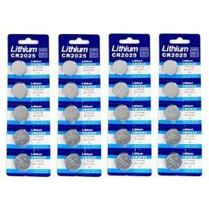  Bluecell 20 Pcs CR2025 Lithium Button Cell Battery 3V for 
