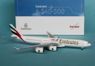 500 EMIRATES Airbus A340 500 Herpa 507387  