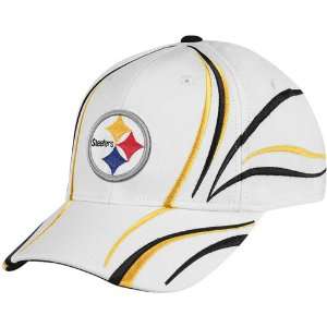   Pittsburgh Steelers White Airstream Adjustable Hat: Sports & Outdoors