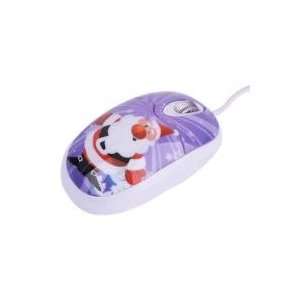  YXD Santa Claus Style Wired Optical Mouse for PC Purple 