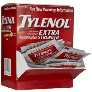 Tylenol Extra Strength Pain Reliever & Fever Reducer Caplet Packets 50 