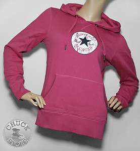 Converse Sweatshirt vintage Patch Hoody M / 40 42 Red Violet Pink 