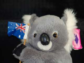 Plush Australia Vacation Australian Flag Koala Bear  
