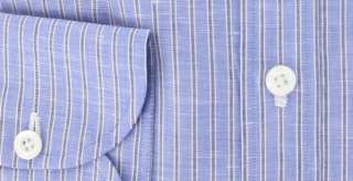 New $425 Borrelli Blue Shirt 15.75/40  