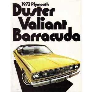  1972 PLYMOUTH BARRACUDA DUSTER VALIANT Sales Brochure 