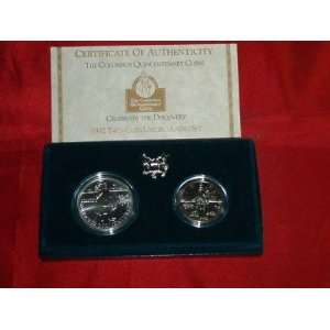   Columbus Quincentenary Commemorative Two Coin BU Set 