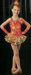   Tap Dance Ballet Costume Ice Skating w/MITTS CXS,CL,XL,AS,AL  