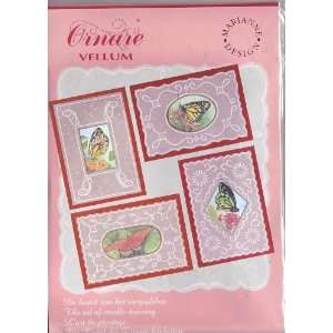  Ornare Vellum Butterflies Paper Pricking Card