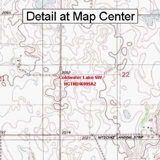  USGS Topographic Quadrangle Map   Coldwater Lake SW, North 