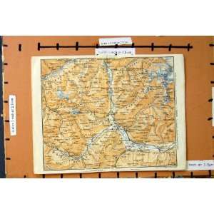    1926 MAP GLURNS VALCAVA MALS LICHTENBERG MOUNTAINS