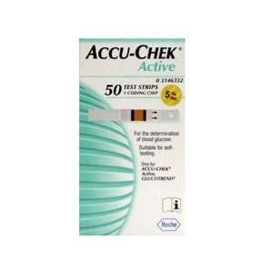    Accu chek Active Blood Glucose Test Strips X50 Electronics