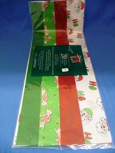 20 Sheets Tissue Paper Christmas Gift w/ Santa #34104  