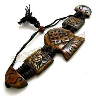 Tibet Ox Bone 8 Symbol Lucky Knot rope Weaving Bracelet  