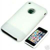 Silicone Silicon Case for iPhone 3G 3GS White Circle  