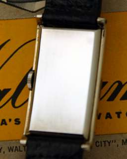   Untouched 14K White Gold Filled Waltham JUMP HOUR Direct Read Watch