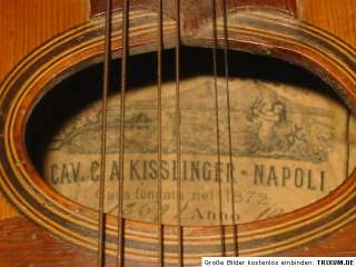 old Italian mandolin Kisslinger Napoli 1912 neapel  