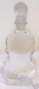 Vintage Violin Shape Corday Perfume Bottle w/ Stopper  