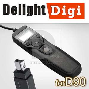 R8F9 LCD Timer Remote shutter for NIKON D90 D5000 D5100  