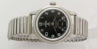 WW2 Steel Omega Non Magnetic Military Wrist Watch 1945  