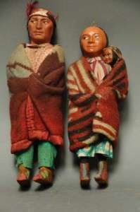 Two Original Skookum Dolls  