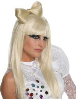 Lady Gaga Schleifen Perücke mit Klammer Haarklammer Haarteil Kostüm 