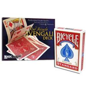 Original Bicycle Svengali Deck Playing Cards in rot, versiegelt 