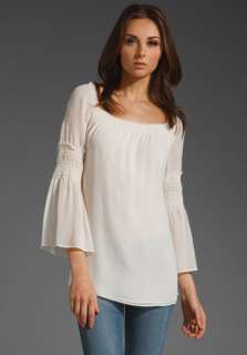 THEORY Alterina Georgette Blouse in Ivory  