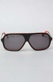 9Five Eyewear The Crowns Pro Model Sunglasses in Black Red  Karmaloop 
