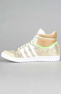 adidas The Top Ten Hi Sleek W Sneaker in Neo Gold  Karmaloop 