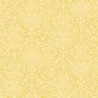 The Wallpaper Company 56 sq.ft. Yellow Modern Lace Damask Wallpaper 