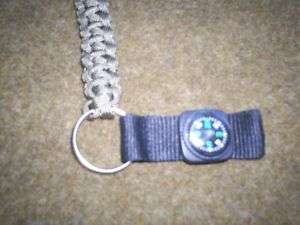 Survival Key chain, Compass & OD 550 Para cord Lanyard  