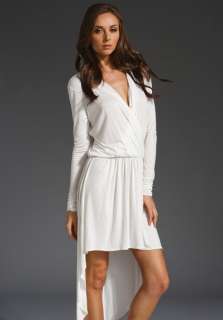 MASON BY MICHELLE MASON Mini Wrap Dress in White  