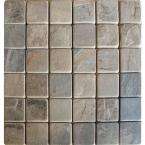 Depot   12 in. x 12 in. Rustique Earth Marble Mesh Mounted Mosaic Tile 