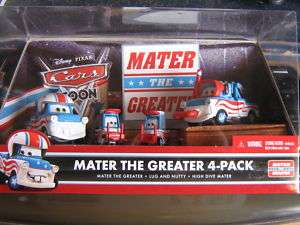 DISNEY CARS 4 PACK MATER THE GREATER HIGH DIVE LUG NUT  