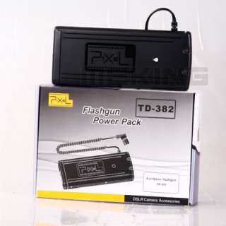 Pixel Flashgun Power Pack TD 382 for Nikon SB 900,SB900 Flash Battery 