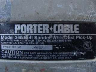 Porter Cable 360   Belt Sander   3x24 MADE IN USA  